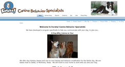 Desktop Screenshot of dogtrainingbyeureka.com