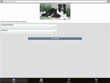 Tablet Screenshot of dogtrainingbyeureka.com
